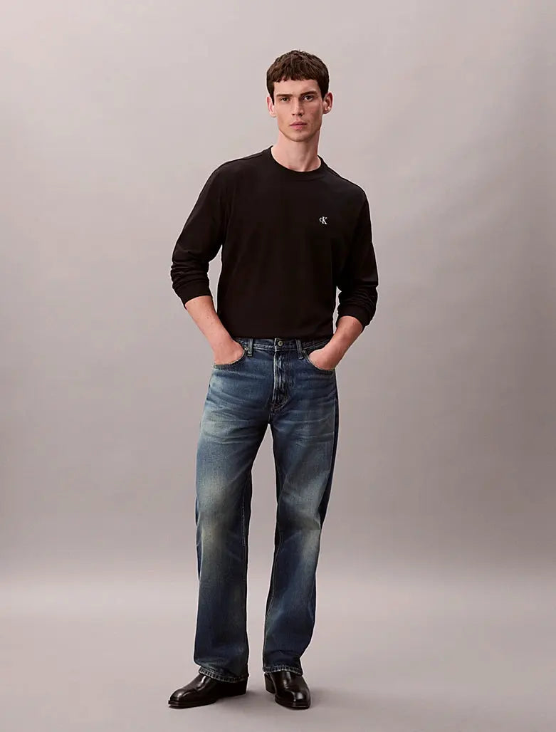 T-shirt relaxed avec monogramme Calvin Klein