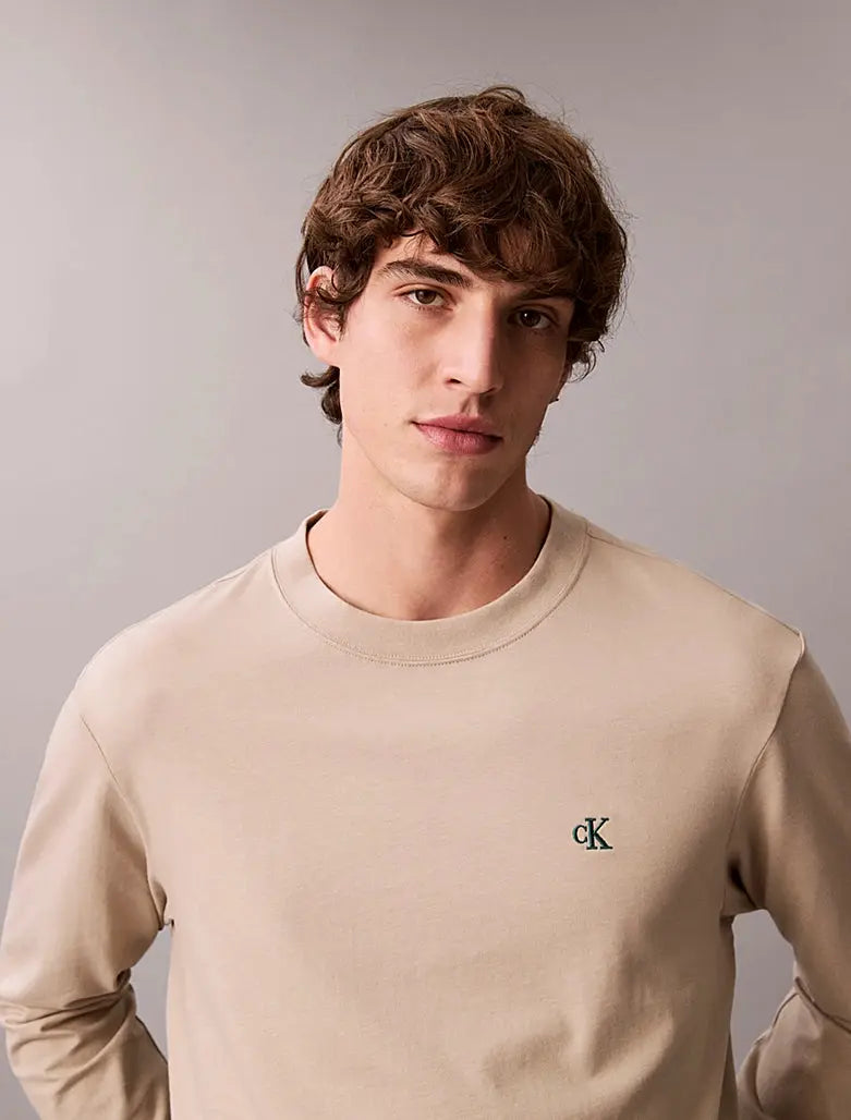 T-shirt relaxed avec monogramme Calvin Klein