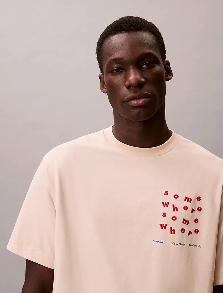 T-shirt relaxed avec motif Somewhere graphique Calvin Klein