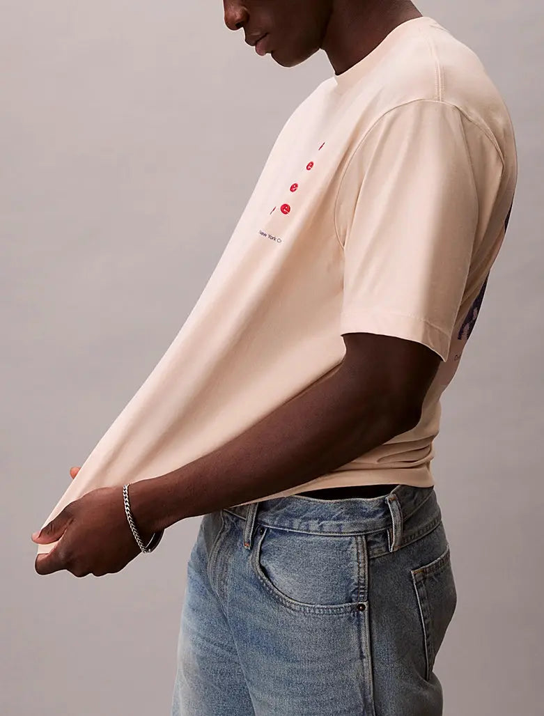 T-shirt relaxed avec motif Somewhere graphique Calvin Klein