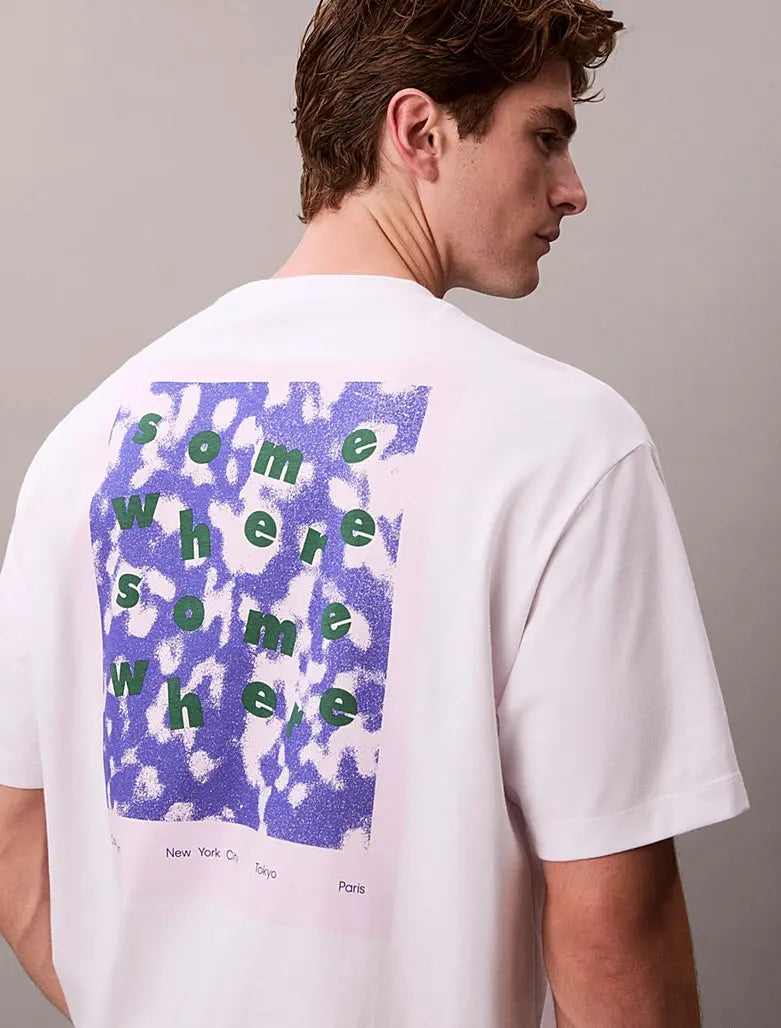 T-shirt relaxed avec motif Somewhere graphique Calvin Klein