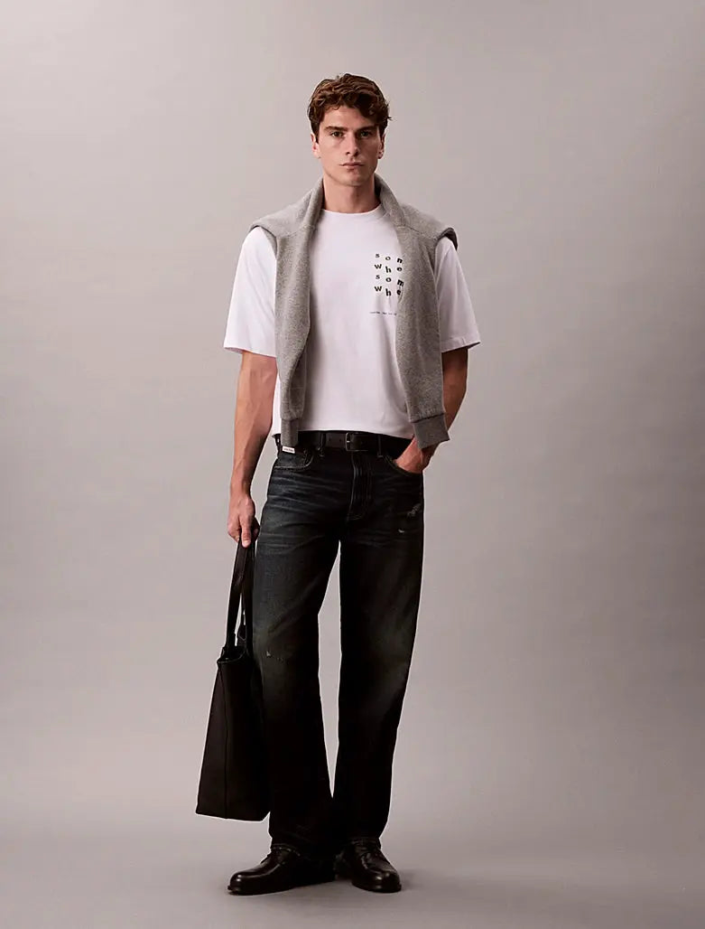 T-shirt relaxed avec motif Somewhere graphique Calvin Klein