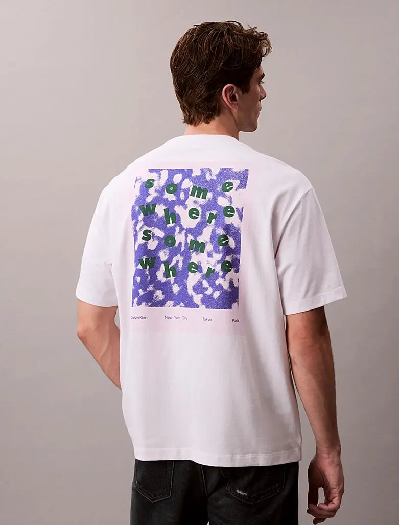 T-shirt relaxed avec motif Somewhere graphique Calvin Klein