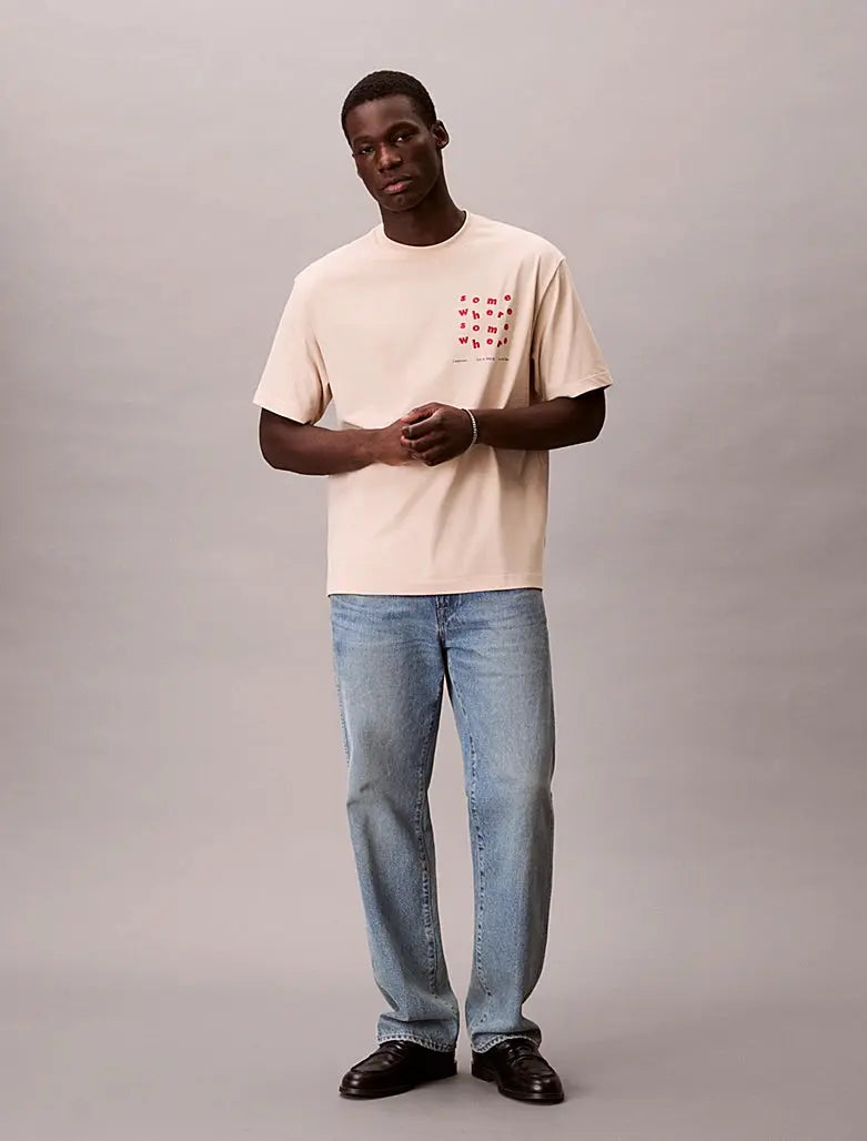 T-shirt relaxed avec motif Somewhere graphique Calvin Klein