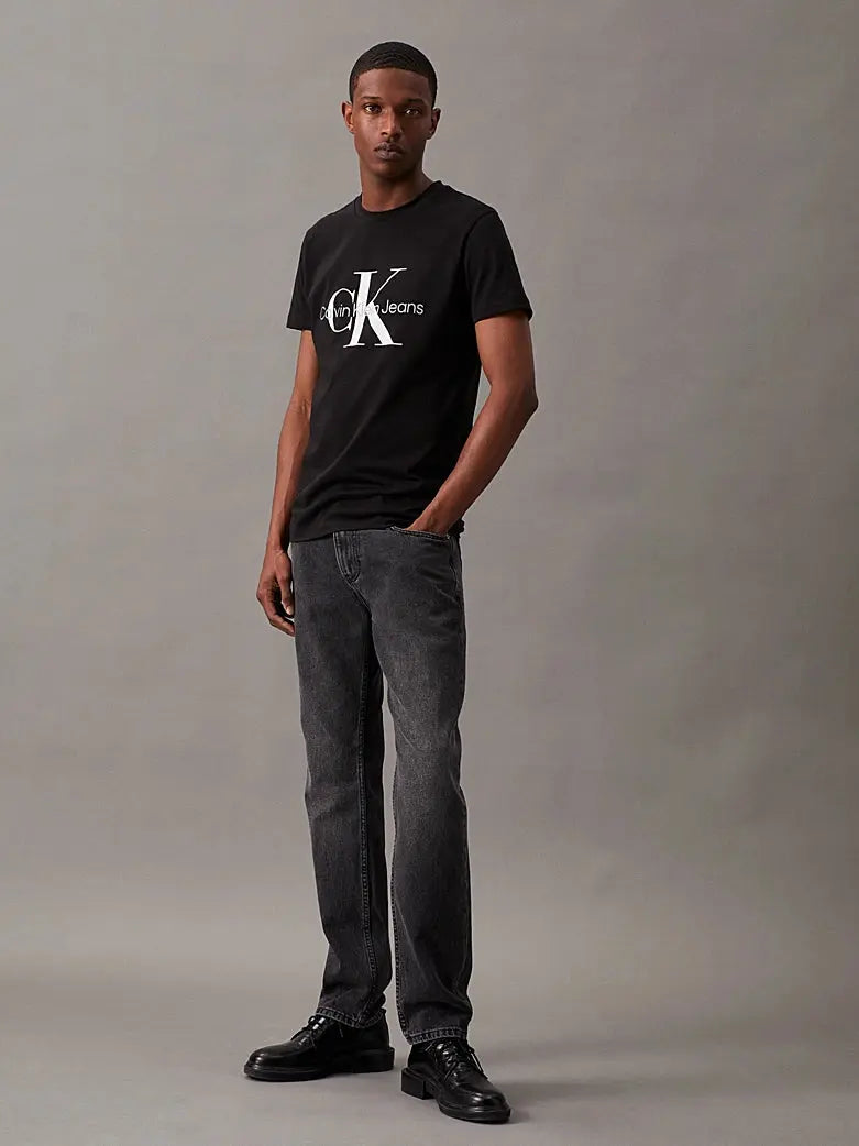 T-shirt slim avec monogramme Calvin Klein