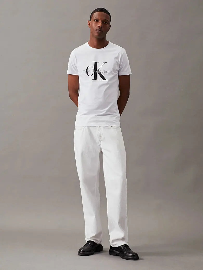 T-shirt slim avec monogramme Calvin Klein