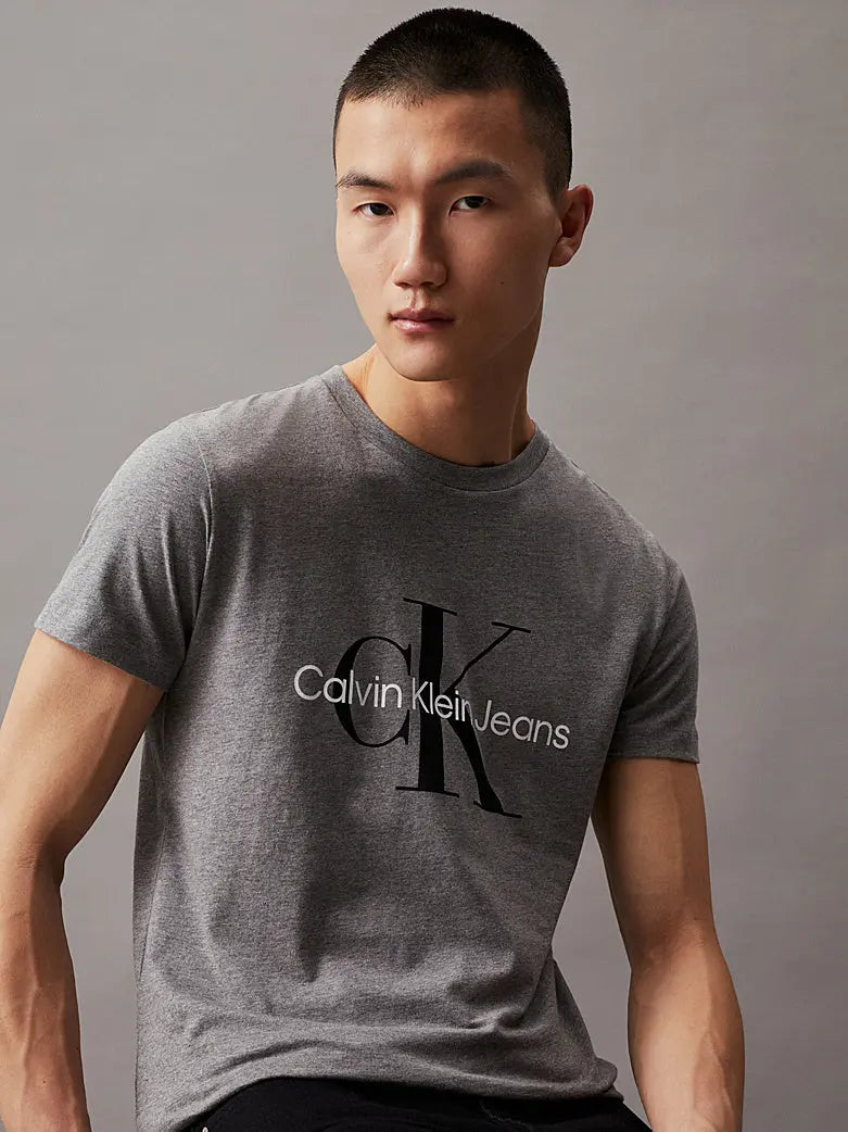 T-shirt slim avec monogramme Calvin Klein
