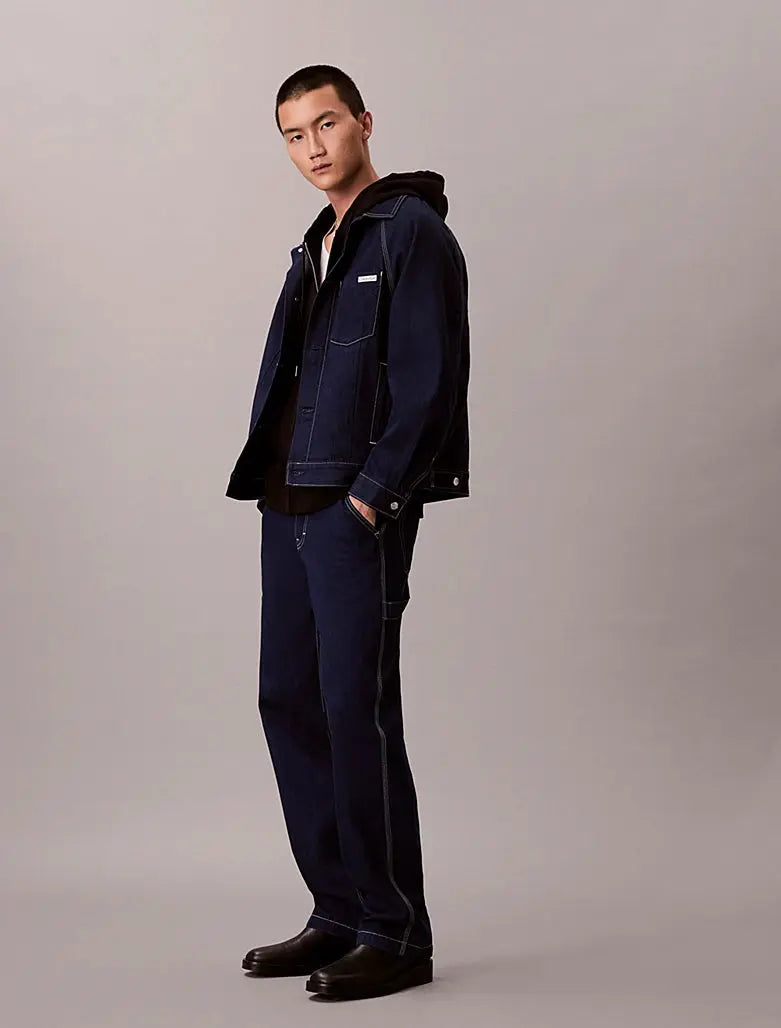 Veste de travail en jean à pinces Calvin Klein