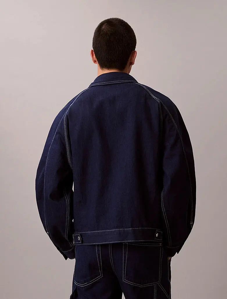 Veste de travail en jean à pinces Calvin Klein