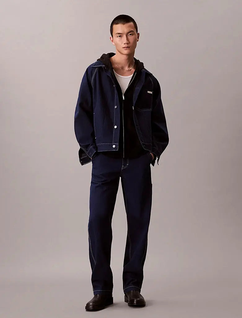 Veste de travail en jean à pinces Calvin Klein