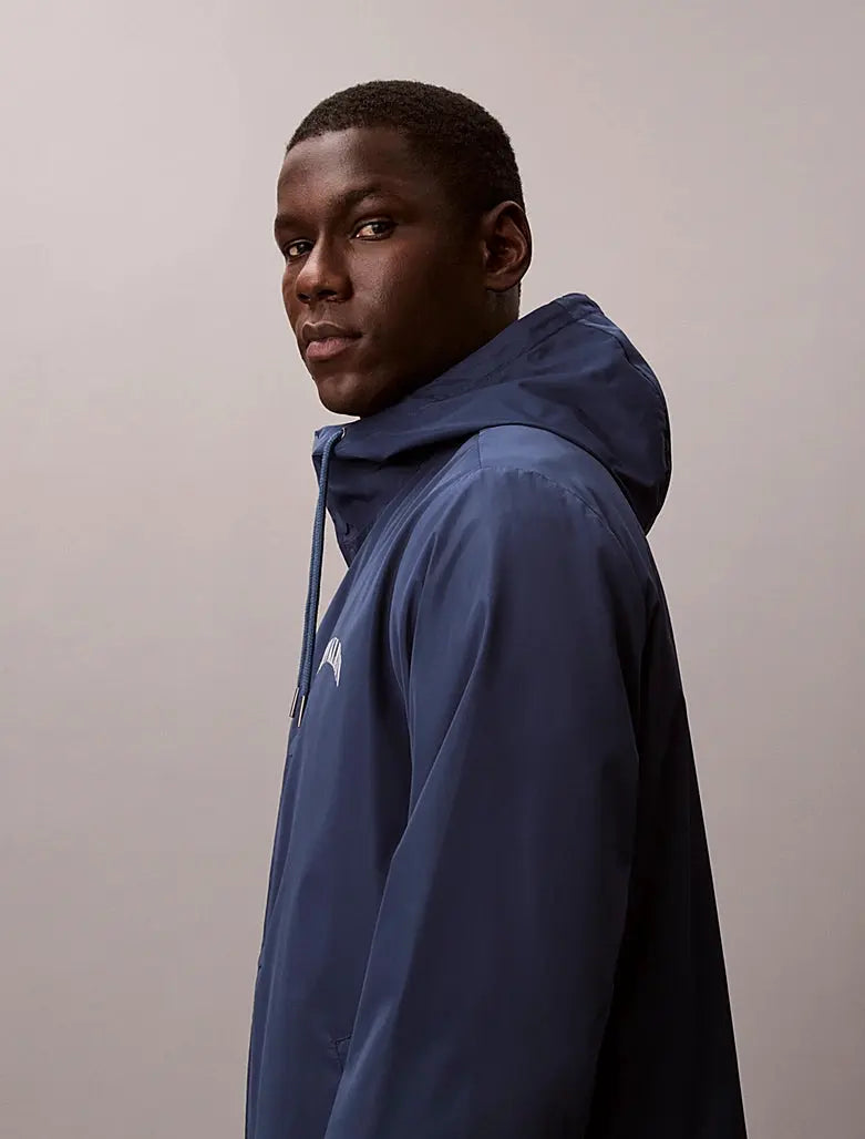 Veste coach à capuche avec logo graphique Calvin Klein