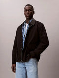 Veste de treillis en toile de coton Calvin Klein