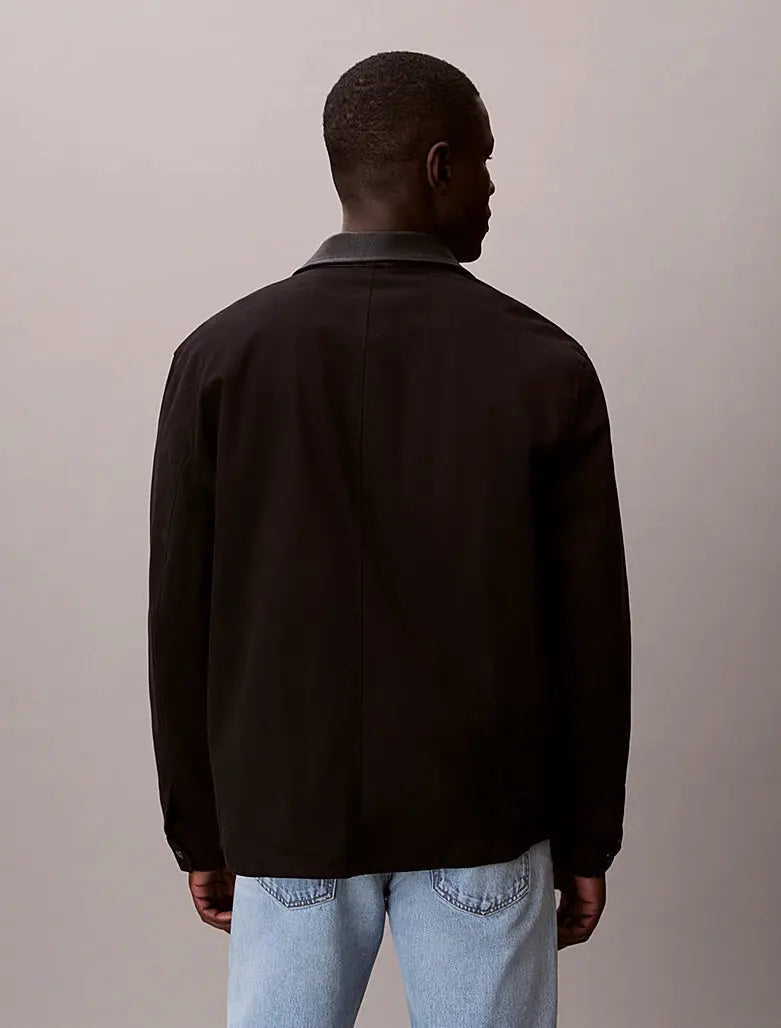 Veste de treillis en toile de coton Calvin Klein