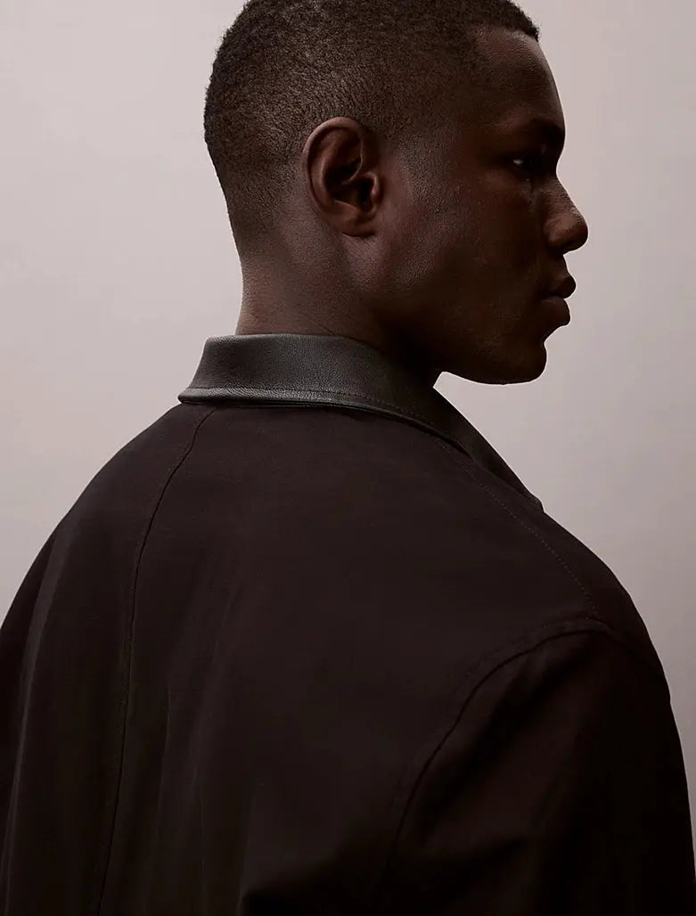 Veste de treillis en toile de coton Calvin Klein