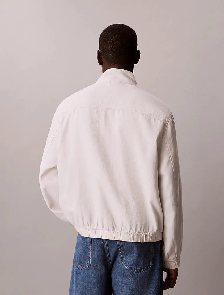 Veste relaxed en coton et lin Calvin Klein