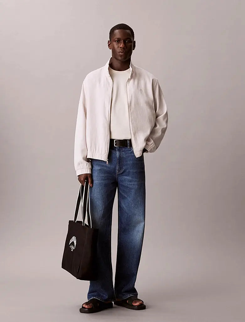 Veste relaxed en coton et lin Calvin Klein