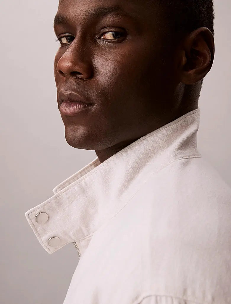 Veste relaxed en coton et lin Calvin Klein