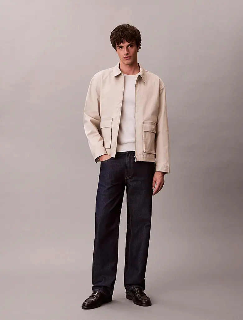 Veste utilitaire relaxed en coton élastique Calvin Klein