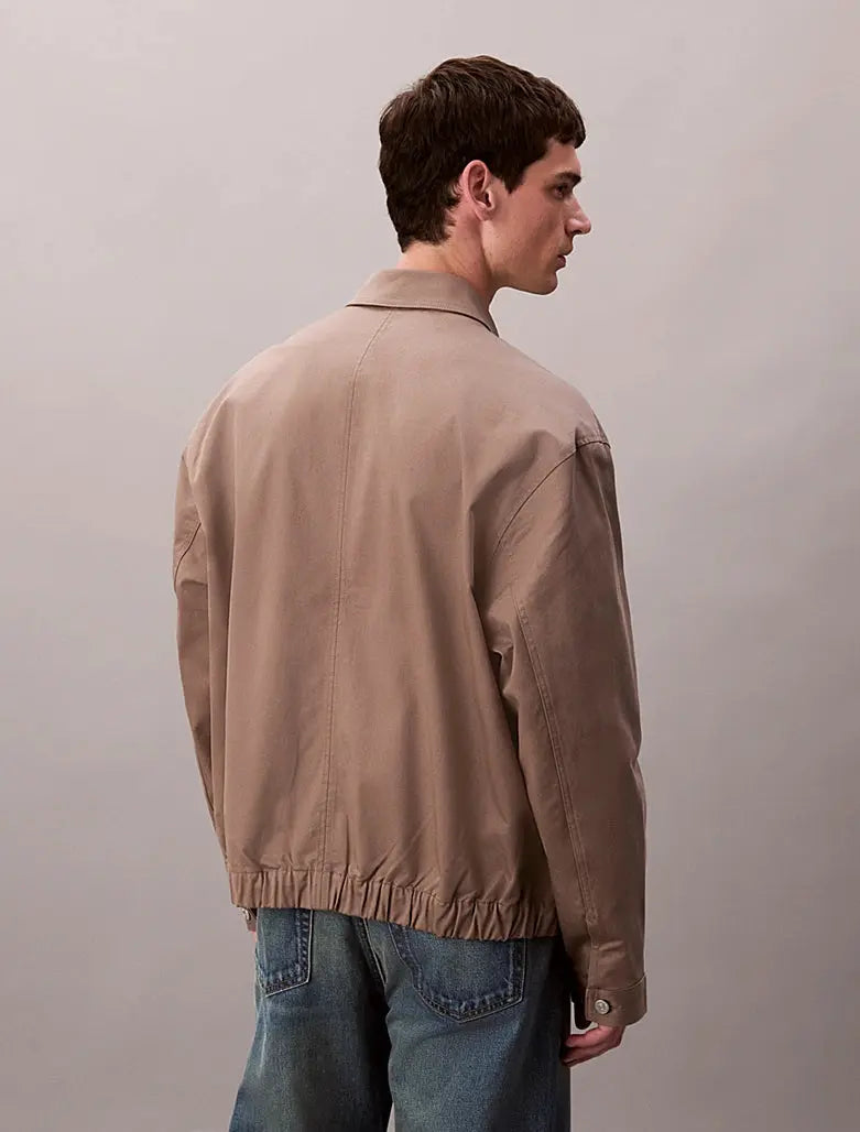 Veste utilitaire relaxed en coton élastique Calvin Klein