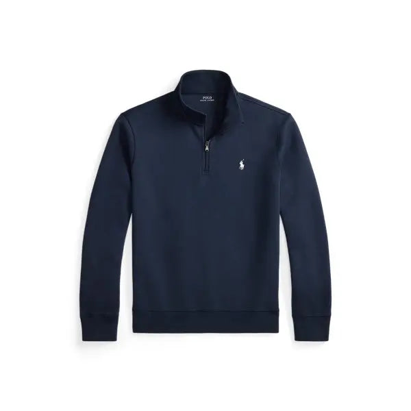 Pull quart de zip en maille double - CALVERO
