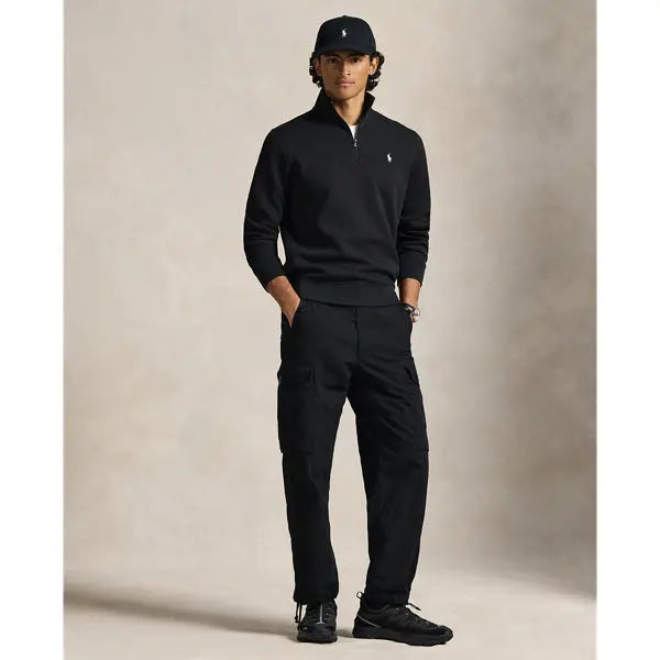 Pull quart de zip en maille double - CALVERO
