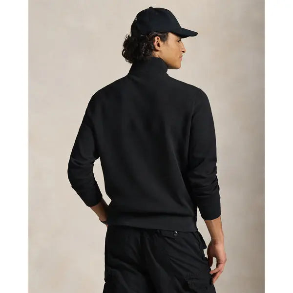 Pull quart de zip en maille double - CALVERO