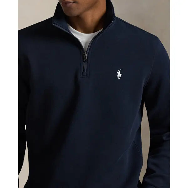 Pull quart de zip en maille double - CALVERO