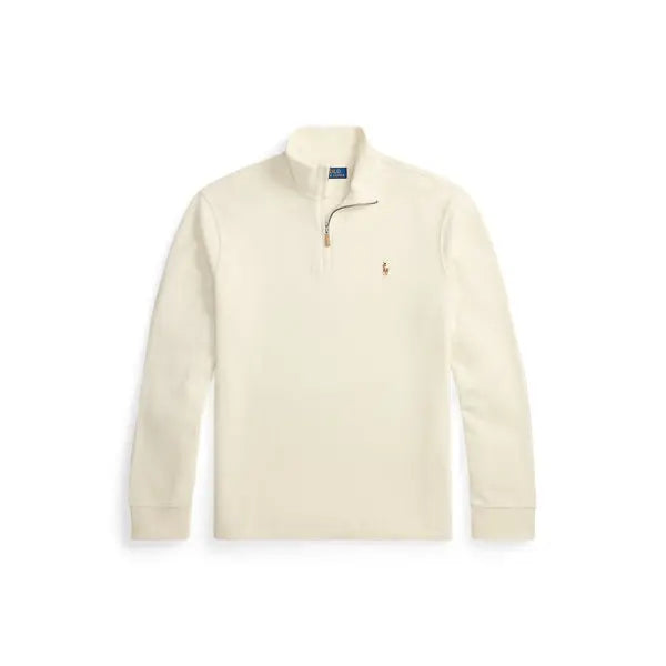 Pull quart de zip en maille double - CALVERO