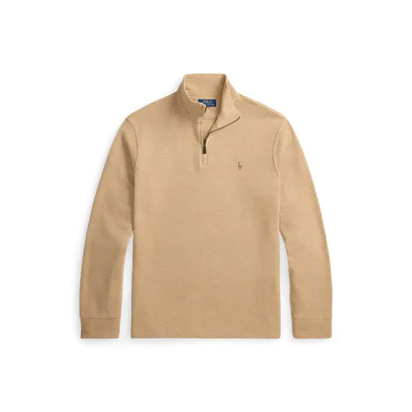 Pull quart de zip en maille double - CALVERO