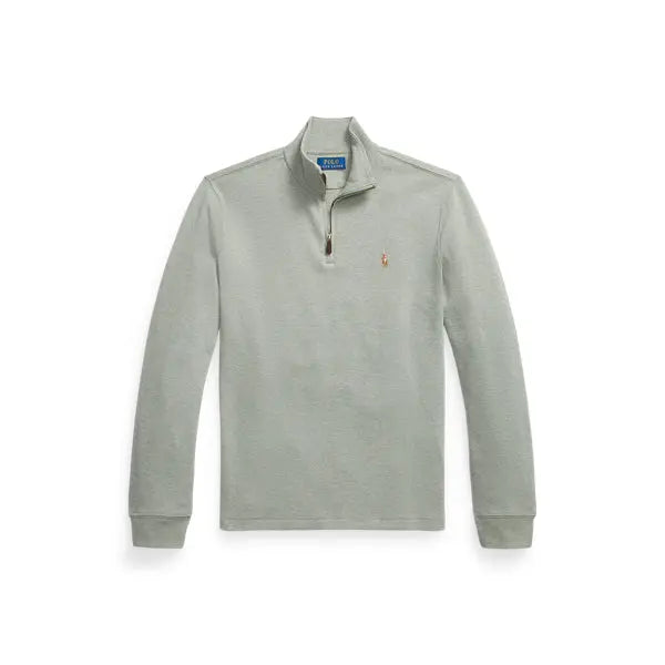 Pull quart de zip en maille double - CALVERO