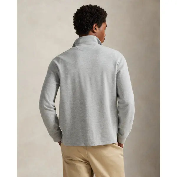 Pull quart de zip en maille double - CALVERO