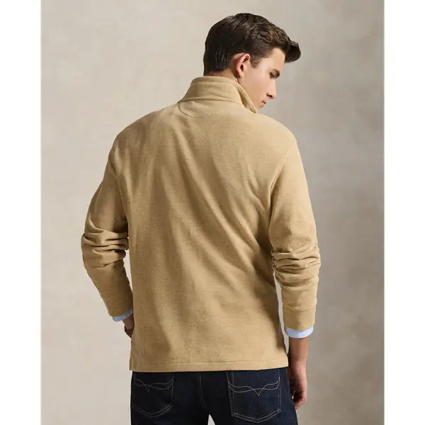 Pull quart de zip en maille double - CALVERO