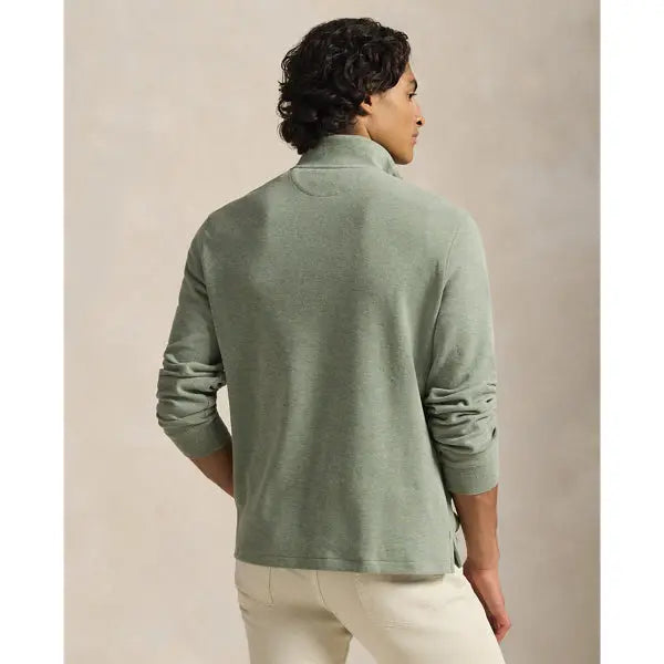 Pull quart de zip en maille double - CALVERO