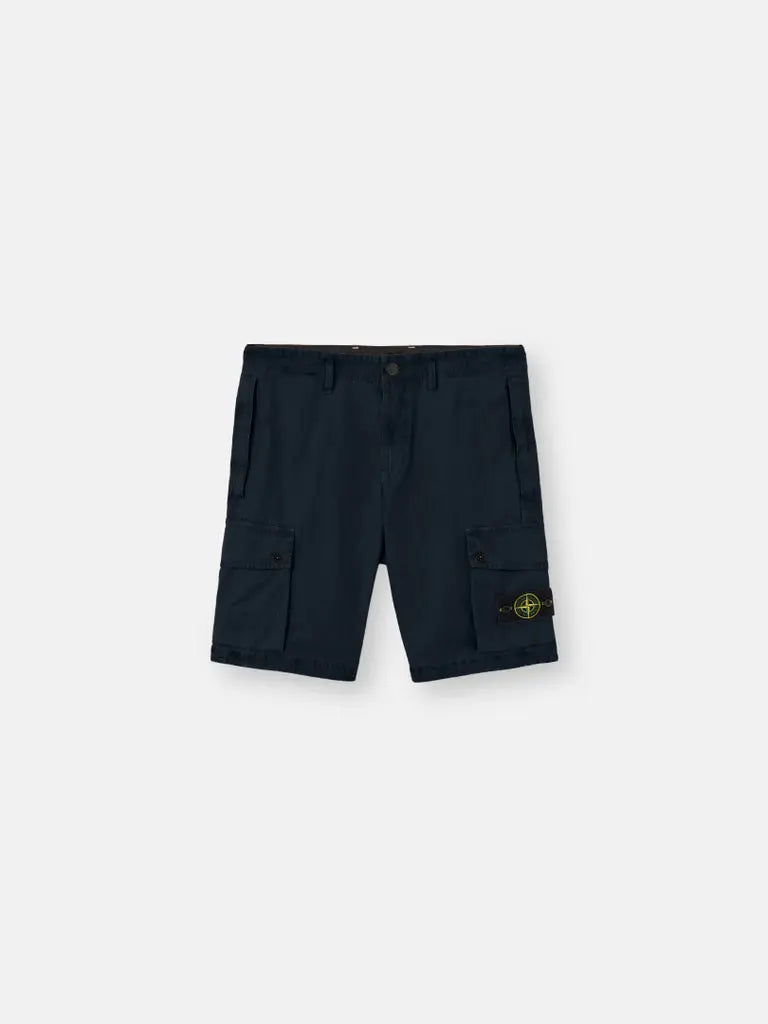 Short cargo en toile de coton biologique grattée - CALVERO